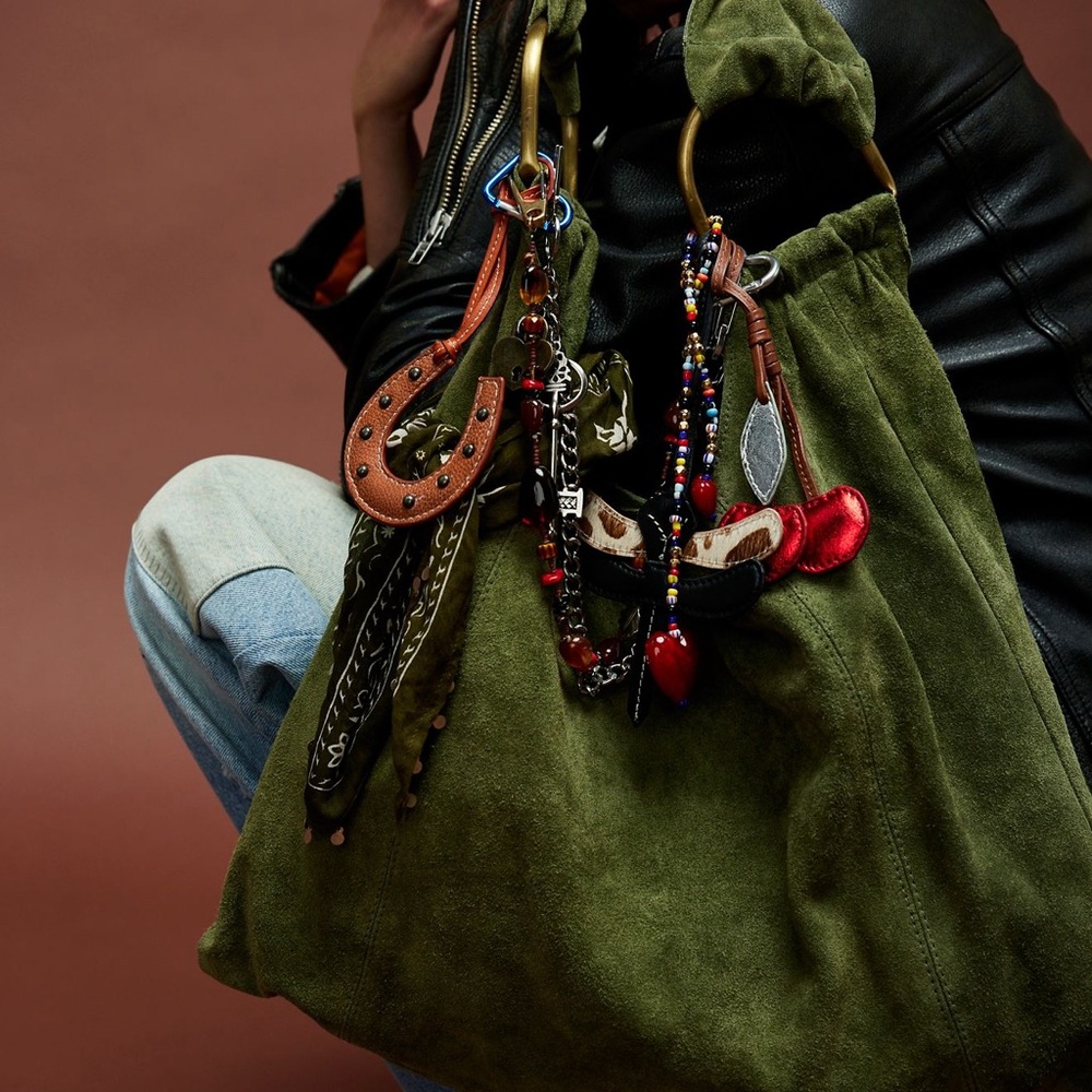 Free People Olive Green Shoulder Bag - Picture 4 of 6